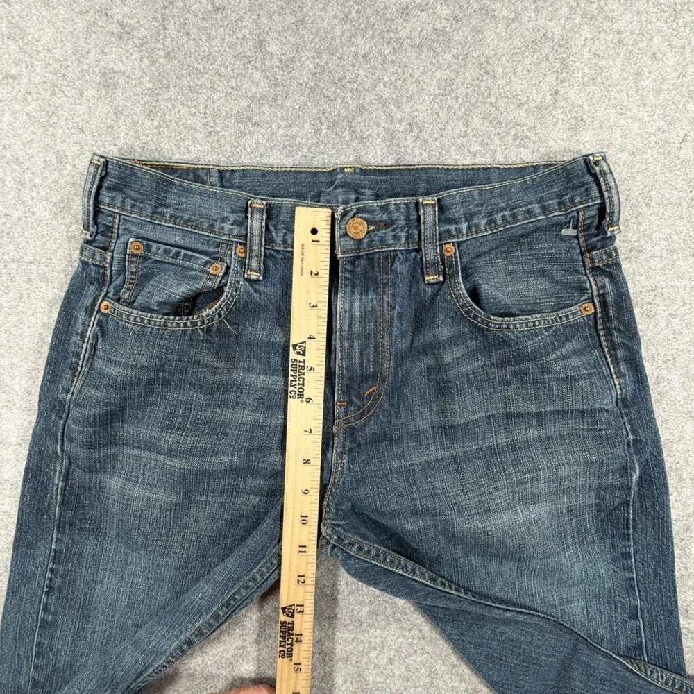 Levis 569 Jeans Mens 30x30 (Fits 32x28) Blue Straight Fit Loose Grunge Skater